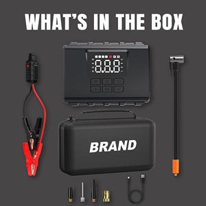 Оптовая продажа, автомобильное пусковое устройство <span class=keywords><strong>Al</strong></span> <span class=keywords><strong>JP16</strong></span> с воздушным компрессором 12 В San Hima для грузовиков, мотоциклов, 1000A, функция пикового тока, светодиодная подсветка - Product Image 3