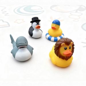 Cute New penguin <b>lion</b> Turkey Children's Bathroom <b>Toy</b> Plastic Yellow Duck Mini Beach Sand Play Eco-friendly Safety 0-24 Months - Product Image 1