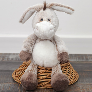 Sáng Tạo Tùy Chỉnh 25Cm Mềm Donkey Đồ Chơi Sang Trọng Sống Động Như Thật Dễ Thương Động Vật Đồ Chơi Nhồi Bông Với PP Bông Điền Có Sẵn Màu Xám/Nâu Cho Trẻ Em - Product Image 2
