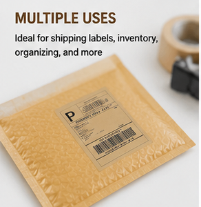 Etiquetas Autoadhesivas de Papel Kraft 210x297mm Tamaño A4 Rectangulares para Códigos de Barras, 30 Hojas por Paquete - Product Image 2