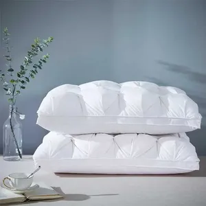 Travesseiro de penas de pato branco lavável para decoração de casa, travesseiro de estilo torcido, novidade para o atacado, 2021
