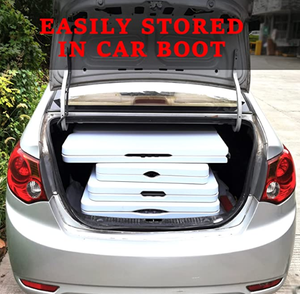 Mesa de Camping <span class=keywords><strong>Rectangular</strong></span> de Plástico Portátil de 5 Pies, Fácil de Transportar para Jardín, Patio, <span class=keywords><strong>Piscina</strong></span>, Eventos al Aire Libre, Bodas, Fiestas y Cenas - Product Image 6