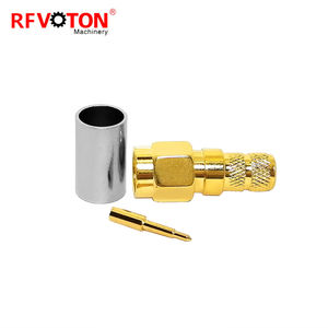 Connecteur coaxial RF mâle SMA en laiton pour câble LMR240 H155, conforme RoHS, en stock – Fournisseur d'usine - Product Image 1