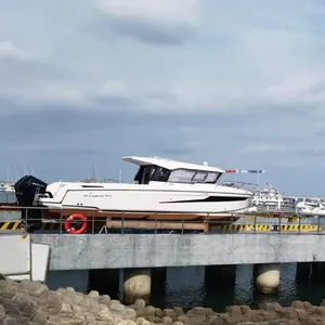 200 trabajadores aleación de aluminio Chino 8,6 M yate/Barco/barco/barcaza/Ferry fábrica de construcción yates de alta velocidad para Asia