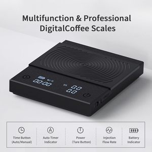 Balance de cuisine numérique rechargeable VANTUR NOUVEAU Style en acier inoxydable, précision 0,1g, pour la préparation de l'espresso - Product Image 3