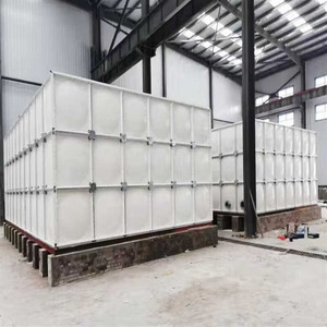 Usine personnalisé grand FRP réservoir d'eau en acier inoxydable en fibre de verre GRP SMC réservoirs de stockage d'eau modulaires pour les fermes - Product Image 1