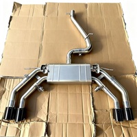 DZ Active Sound Valvetronic Catback Edelstahl Spiegelpolierter Auspuff-Schalldämpfer für Audi S3 mit Fernbedienung