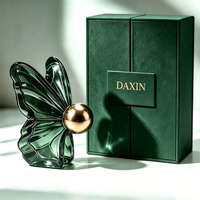 Flacon de parfum en verre de style arabe en forme de papillon, flacon de parfum vide de luxe, personnalisation avec emballage boîte, flacon parfum