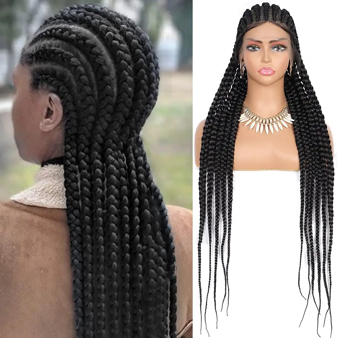 New Design Ombre Nets Braided And Design Machine Braid Women Box Wig Braiding Hair