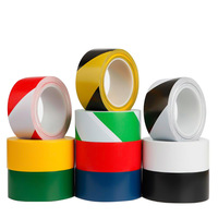 Ruban adhésif en vinyle de 3 m, 471 rouge, bleu, blanc et jaune, adhésif en caoutchouc, pour marquage routier, adhésif simple face en PVC, ruban de signalisation pour sols en vinyle