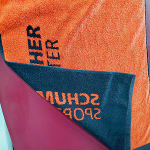 Logo di cotone jacquard di velluto di sport asciugamano <span class=keywords><strong>con</strong></span> tasca della chiusura lampo - Product Image 5