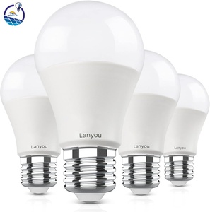 <span class=keywords><strong>Ampoule</strong></span> <span class=keywords><strong>LED</strong></span> A19 12W équivalent 100W, lumière du jour 6500K, 1400LM, E26, non dimmable, givrée, pour intérieur, lot de 4 - Product Image 1
