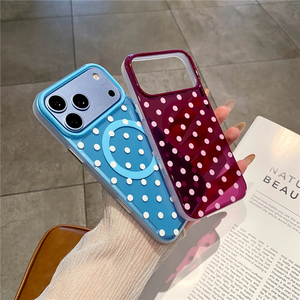 <span class=keywords><strong>Funda</strong></span> Magnética Transparente con Diseño de Puntos, Resistente a Impactos, para <span class=keywords><strong>iPhone</strong></span> 18 Pro Max 17 Pro, Delgada y Bonita, con Carga Inalámbrica - Product Image 3