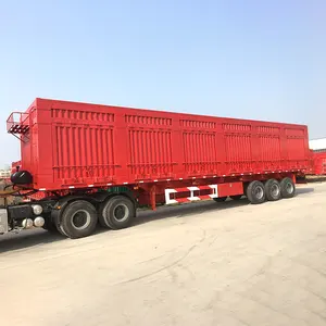 China Remolques Fabricante Valla Lado Volquete Camión Semi Remolque Con Buen Precio