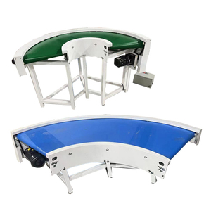 Automatic Sorting <strong>Incline</strong> Decline Curved <strong>Belt</strong> <strong>Conveyor</strong> 90 Degree 180 Degree Turning Machine With PVC PU Modular Equipment - Product Image 3