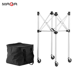 Keranjang bola tenis lipat, peralatan latihan tenis mobil penyimpan bola tenis - Product Image 2