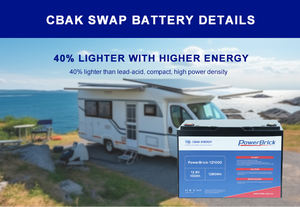 Cbak 12.8v 100ah lifepo4 סוללת ליתיום ברזל מודול 2000 מחזורים ip56 החלפת חבילה מחזור חיים גבוה עמיד סטנדרטי - Product Image 6