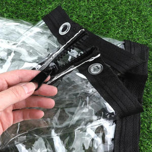 0.5mm 3x4m Transparent PVC Bâche Fermeture Éclair Porte Vert Extérieur Étanche Pluie Abri <span class=keywords><strong>pour</strong></span> Jardin <span class=keywords><strong>Balcon</strong></span> <span class=keywords><strong>Serre</strong></span> Transparent - Product Image 5