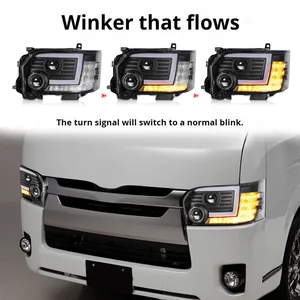 05-18 for Hiace Cool Red <b>LED</b> <b>Headlights</b> Dual-Light Lens Assembly New Condition 6000k Color Temperature Car Lights New <b>LED</b> Headli - Product Image 3