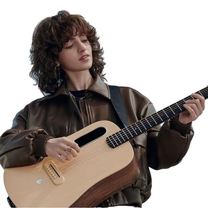 Nhạc cụ thông minh một mảnh lavaguitar Lava ME4 cho nhạc dân gian người mới bắt đầu dropshipping vân sam Chất liệu gỗ mun - Product Image 1