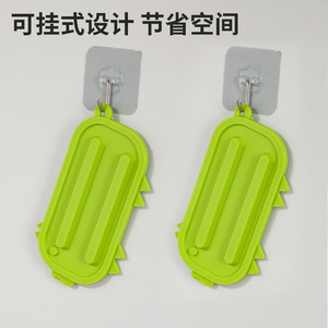 Silicone Soap <b>Dish</b> Rectangular Self <b>Drain</b> Deck Mount Bathroom Storage <b>Rack</b> Mat - Product Image 3