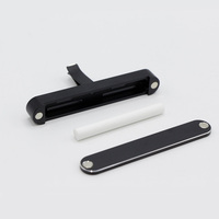 Diffuseur de parfum élégant en métal pour grille d'aération de voiture, rechargeable, en forme de barre longue, avec logo personnalisé, minimaliste noir/blanc