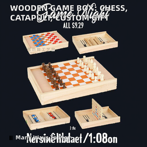 Juego de Ajedrez de Madera Maciza, Tablero de Ajedrez Plegable, Piezas de Madera, Juego de Estrategia para Fiestas, Torneos y Decoración - Product Image 2