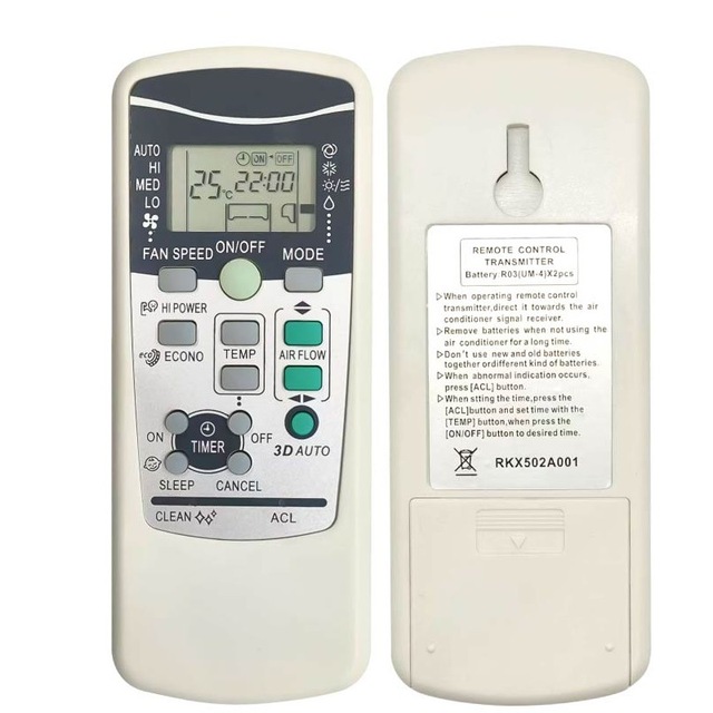 RKX502A001 Replace Remote Control Fit for Mitsubishi Air Conditioner RKW502A200B RLA502A700C RKX502A001C RKX502A001B RKX502A007P
