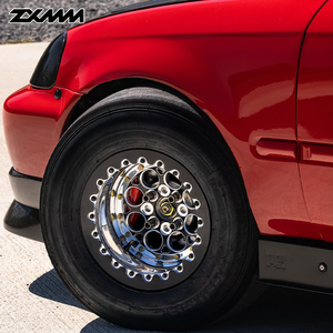 Maßgefertigte 2-teilige Deep Dish Beadlock Drag Racing Autofelge <span class=keywords><strong>15</strong></span> Zoll 8x165.1 6x135 5x114.3 für Pickup Truck GMC 2500 Mustang GTR R35 - Product Image 3