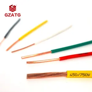 BV Buena calidad 1,5mm Cable de alambre de cobre Precio Carcasa Cable eléctrico y Cable eléctrico