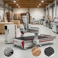 Fresadora CNC para Madera 1325/1530/2030/2040, Máquina CNC de 4 Ejes para Trabajos en Madera y Publicidad, Grabado 3D, Fresado y Perforación