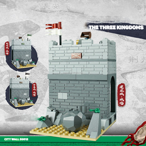 Ba vương quốc thời kỳ quân sự phòng thủ thành phố xây dựng khối thiết lập moc tường thành phố/cổng mô hình kiến trúc gạch đồ chơi - Product Image 4