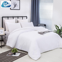Ensemble de housse de couette en coton égyptien tissé moderne taille Queen avec draps pour hôtels 300TC Écologique