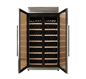 Refroidisseur de boissons à porte en verre en acier inoxydable sous le comptoir intégré avec refroidissement pour le stockage du - Product Image 2