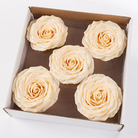 2026 Base de fleur de savon à quatre, cinq et huit couches, tête de fleur éternelle artificielle en forme de rose pour la Saint-Valentin