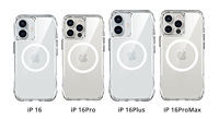 Formes élégantes magnétique antichoc Transparent clair housse de téléphone portable pour iPhone 16 16 Pro 16 Plus 16 Pro Max