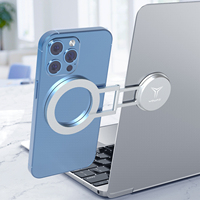 Nouveauté : support magnétique pliable et réglable en alliage d'aluminium pour ordinateur portable et téléphone, idéal pour moniteur, bureau et maison