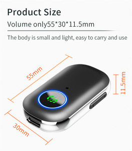 Bộ Phụ Kiện Xe Hơi Không Dây BR08 AUX Wireless-Bộ Chuyển Đổi Âm Thanh 5.0 Bộ Thu Âm Thanh Xe Hơi 3.5Mm Để Phát Nhạc & Gọi Rảnh Tay - Product Image 3