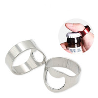 Mini décapsuleur à anneau en acier inoxydable, outil de bar, ouvre-bière, logo personnalisé, modèle PIN I065, plaqué or/argent, durable