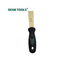 Couteau à mastic industriel anti-étincelles avec lame en bronze d'aluminium et manche en plastique, modèle 40 mm, outil de raclage pour le lissage du mastic