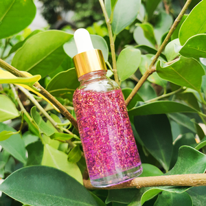 Gouttes de paillettes corporelles longue durée HKH, huile illuminatrice 100ml, paillettes corporelles personnalisées en gros, fournisseur de pigments cosmétiques - Product Image 4