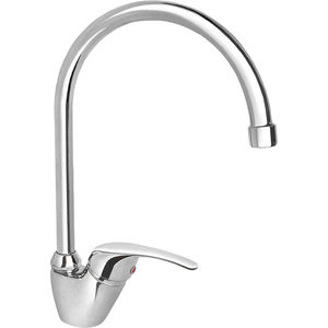 Mezclador de fregadero brasileño de una sola palanca con pico de puente en cromo para limpieza multiusos - Product Image 2