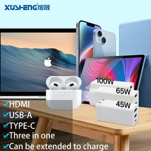 Multi-function docking station can connect and charge two devices at the same time, and can cast screen for entertainment