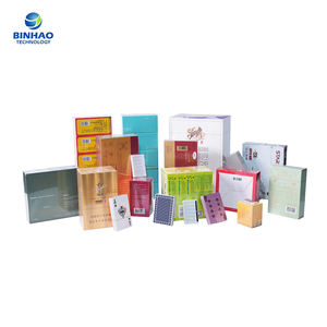 Machine de suremballage entièrement automatique pour articles de forme carrée comme les CD de savon au chocolat anti-humidité anti-poussière - Product Image 5