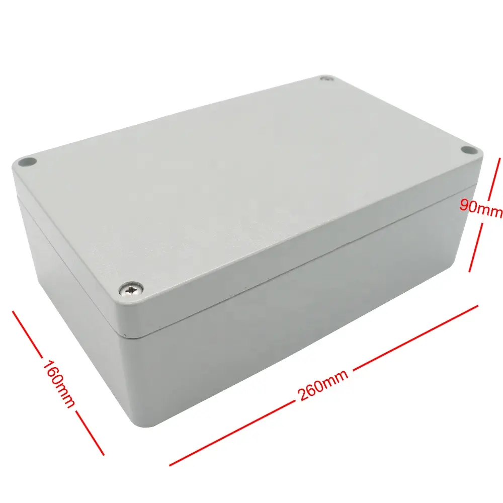 IP67 Aluminium wasserdichtes elektronisches Gehäuse Batterie gehäuse Wasserdichte Box 260*160*90mm