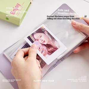 Nouvel Album Photo en Cuir Style <span class=keywords><strong>Sentance</strong></span> Ins, Haute Qualité, pour Filles, avec Feuilles Mobiles, Rangement de Petites Cartes 3 pouces, pour Collection de Photos - Product Image 5