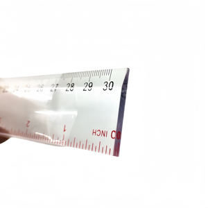 Règle en plastique transparent 12 pouces/30cm-Outil de mesure de précision pour l'école, le bureau, l'ingénierie et l'échelle de centimètre de <span class=keywords><strong>dessin</strong></span> d'art - Product Image 5