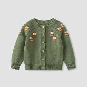 Nuovo Cardigan lavorato a maglia con motivo a piccola ape per ragazze elegante cappotto maglione di cotone con bottoni coreani taglia personalizzata stagione invernale - Product Image 1