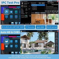 Testeur CCTV Professionnel IPC-9800MOVTADHS Plus+ Écran Tactile IPS 7 Pouces avec Support Caméras TVI HD-CVI AHD SDI IP et Fonctions DMM OPM VFL TDR POE