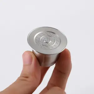 Stainless Steel Metal Coffee Capsule Compatible for Coffee Espresso Size for Nespresso Vertuoline Reusable Pods Holder